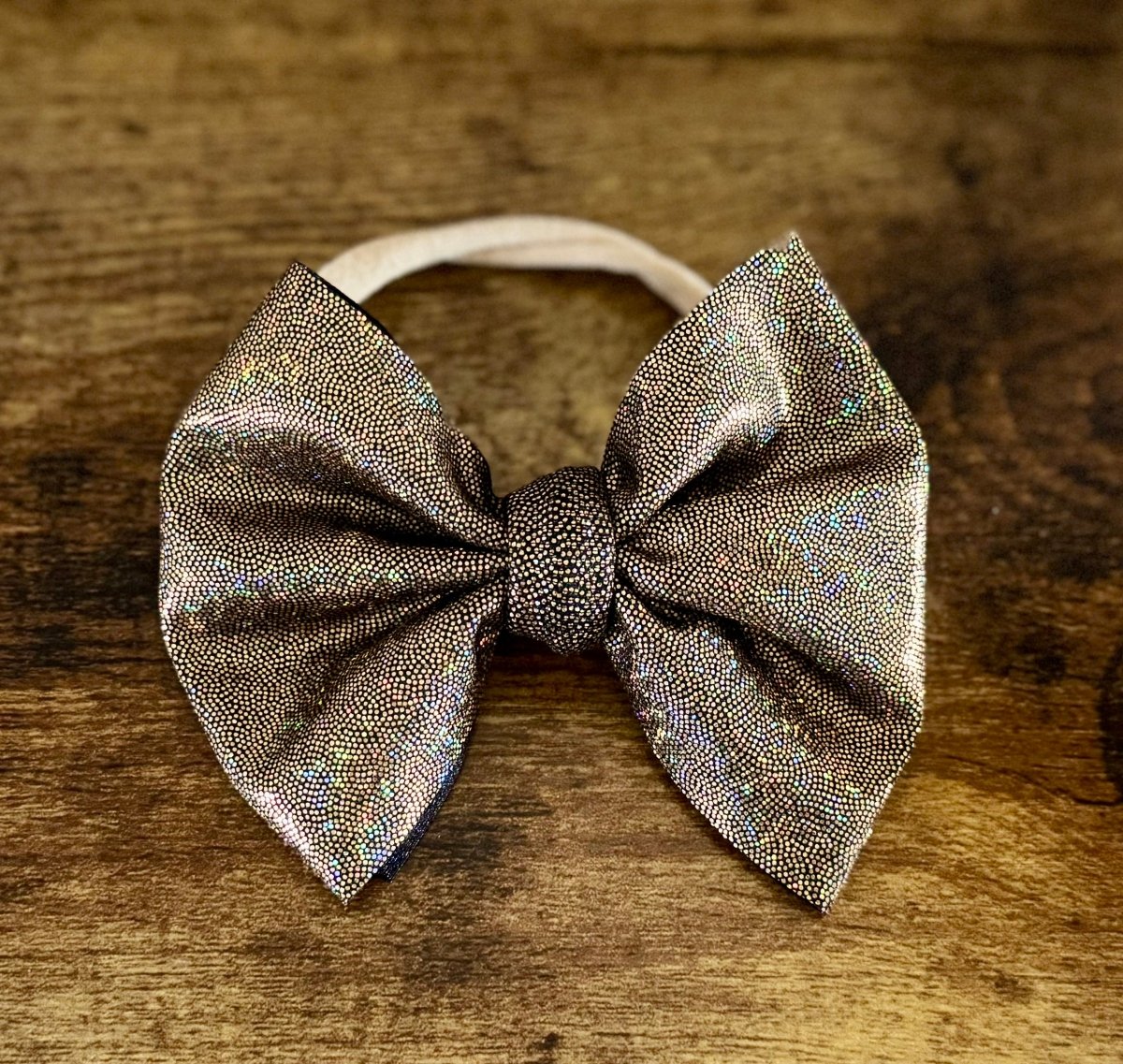 Gold Shimmer Bow - EmZo Bowsbow