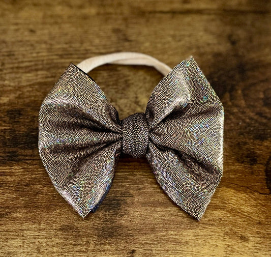 Gold Shimmer Bow - EmZo Bowsbow