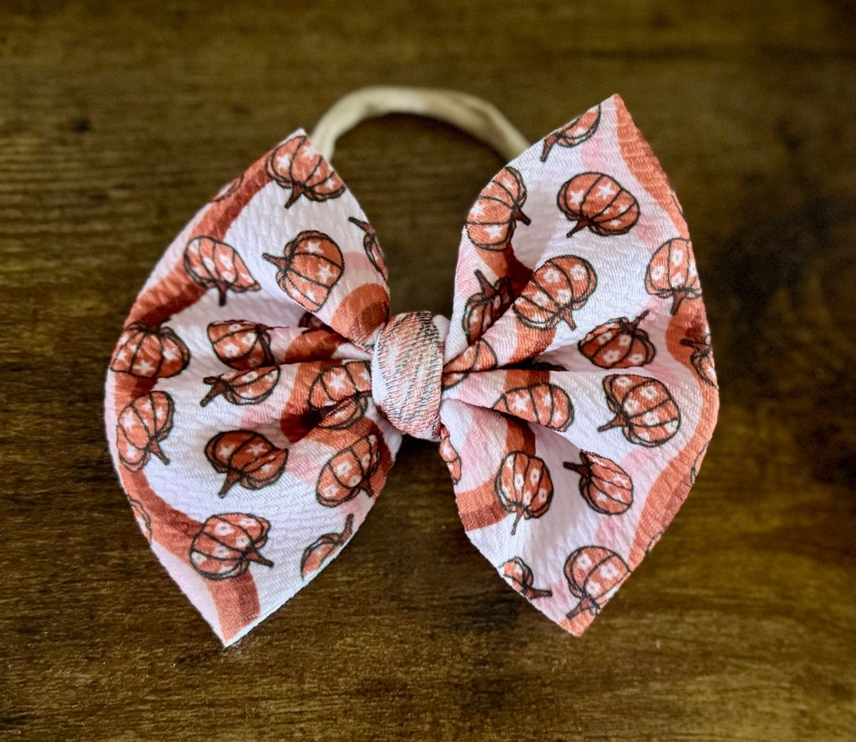 Groovy Pumpkin Big Bow - EmZo BowsBig Bow