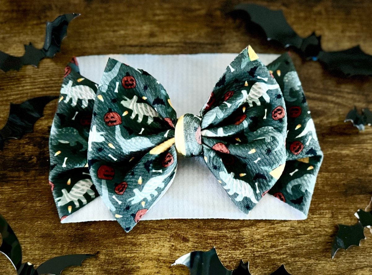 Halloween Dinos Head Wrap - EmZo BowsHead wrap