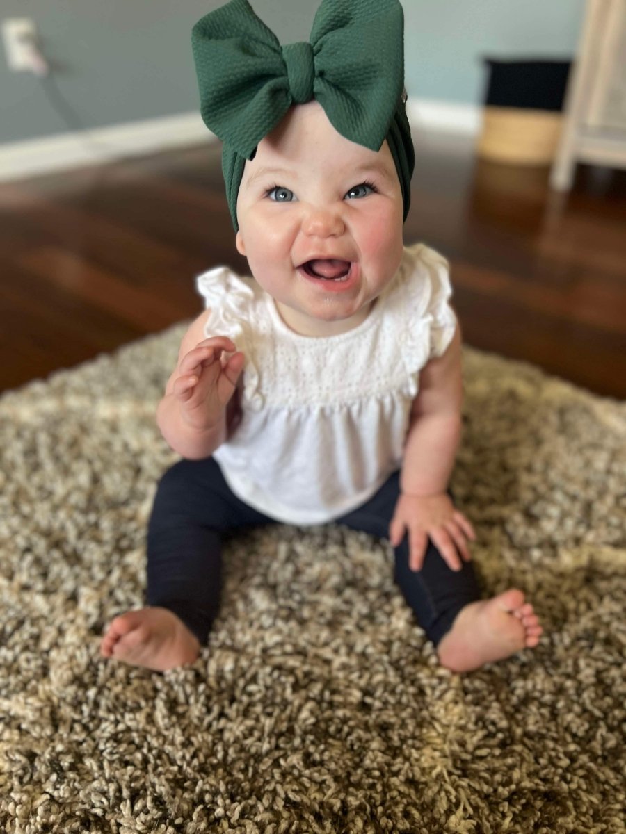 Hunter Green Head Wrap - EmZo BowsHead wrap