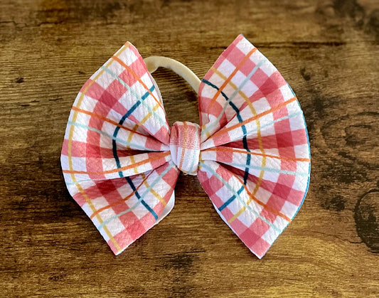 Fall Plaid Big Bow