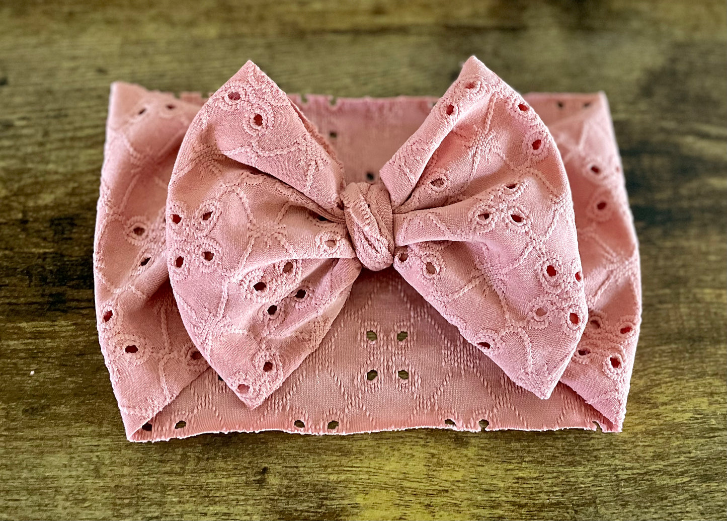 Rose Eyelet Head Wrap