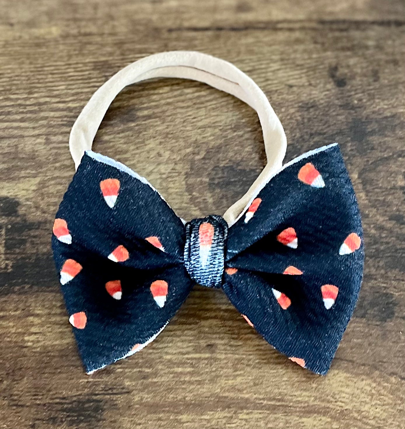 Candy Corn 2 Newborn Bow