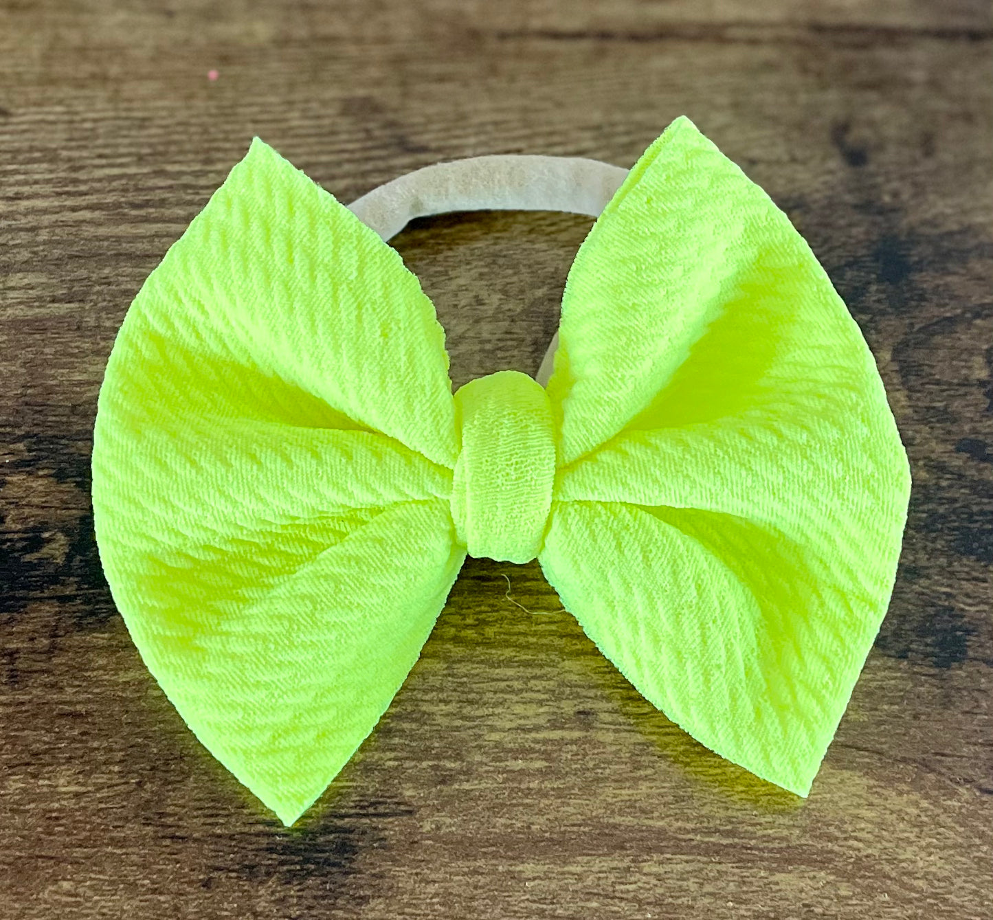 Neon Yellow Bow