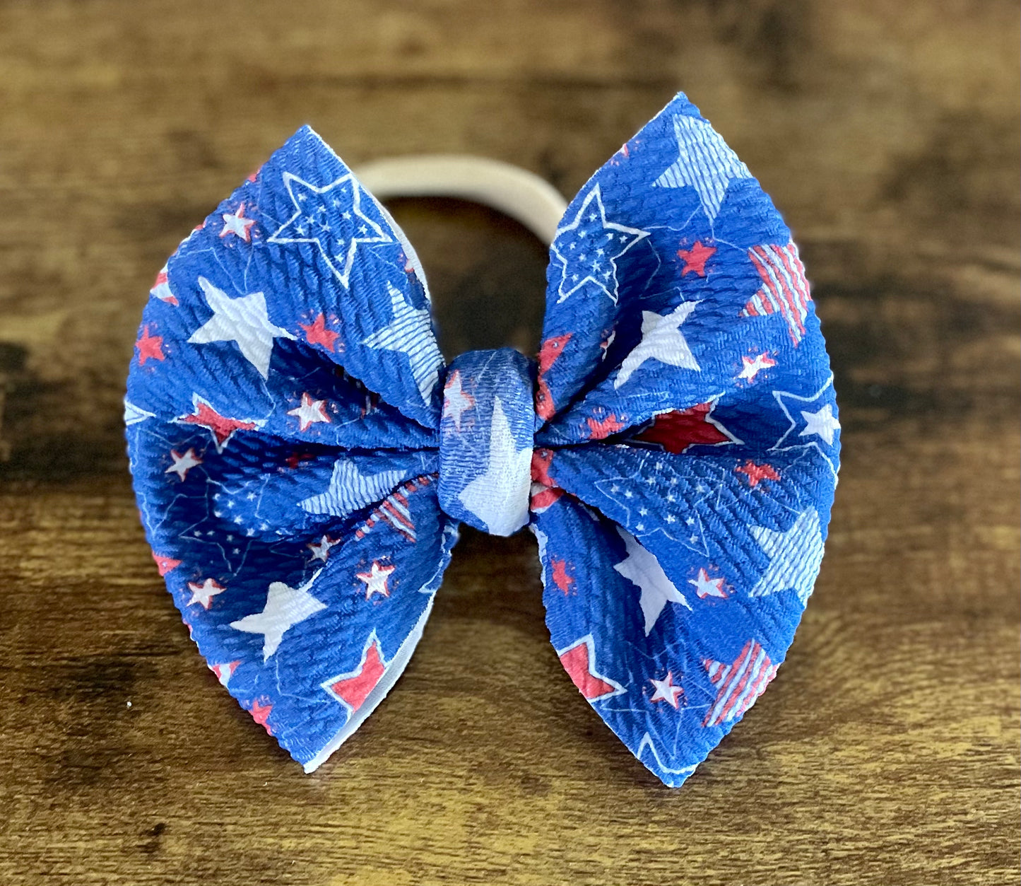 Patriotic Stars Big Bow