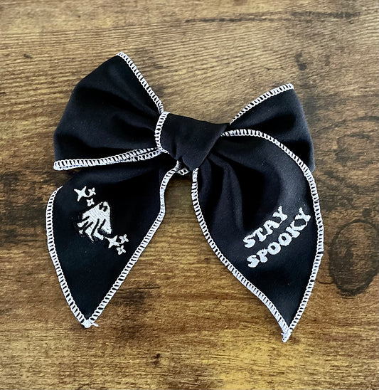 Glow-in-the-Dark Stay Spooky Sailor Bow
