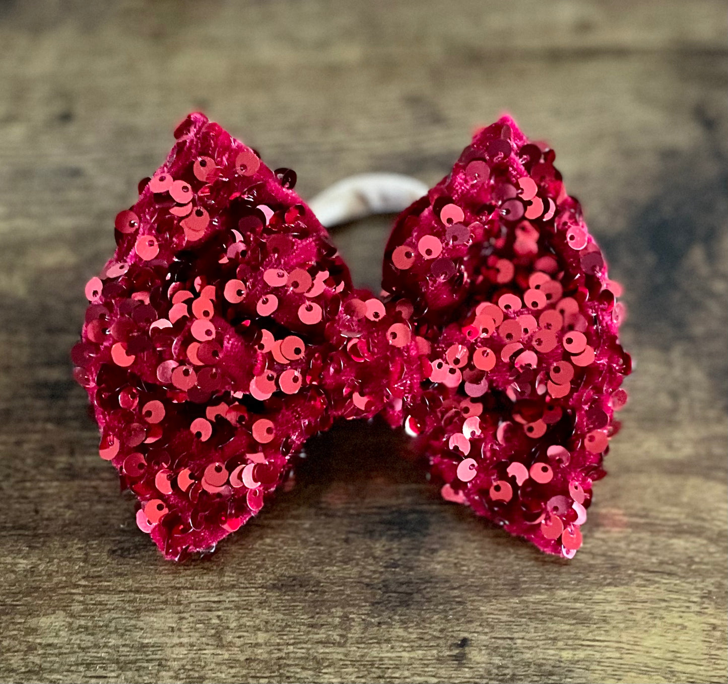Red Sequin Bow