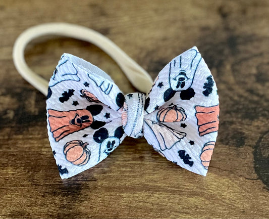 Ghost Mouse Newborn Bow