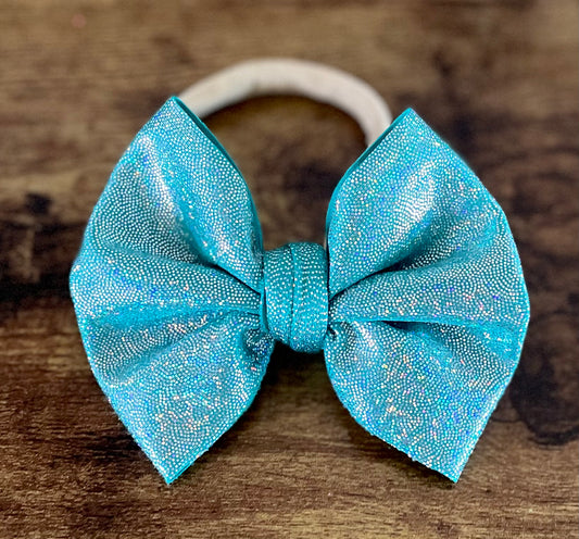Turquoise Shimmer Bow