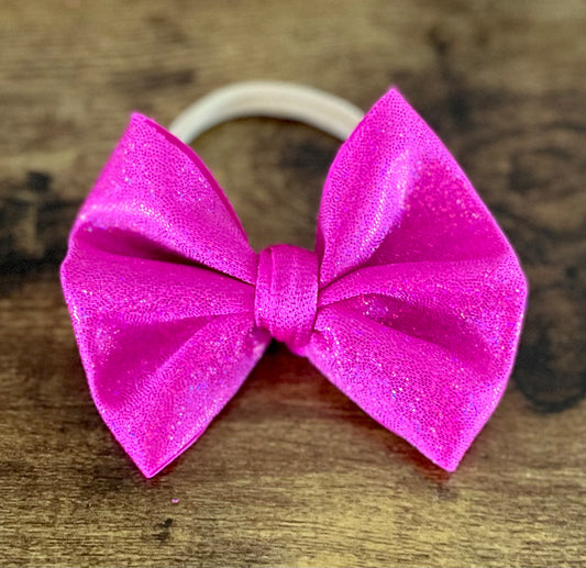 Magenta Shimmer Bow