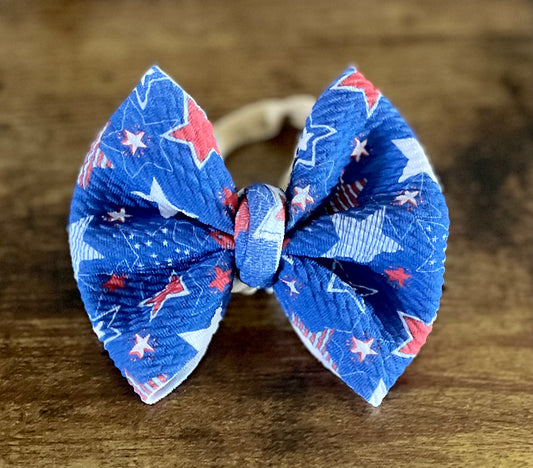Patriotic Stars Bow