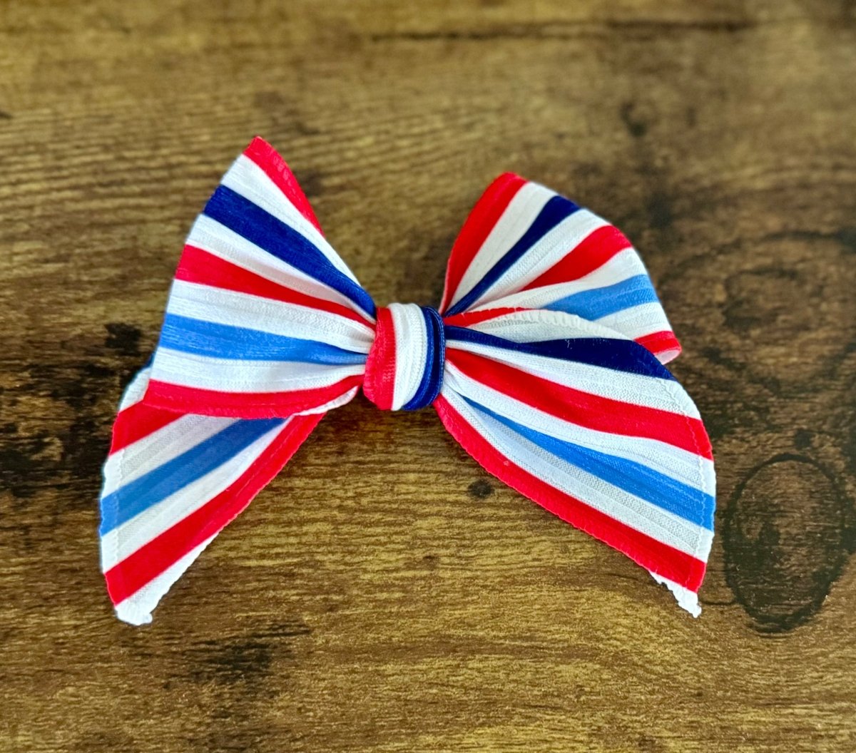 July - Stripes Sailor Bow - EmZo BowsSailor bow