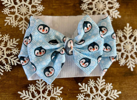 Penguins Head Wrap - EmZo BowsHead wrap