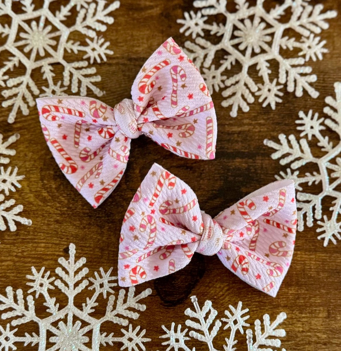 Pink Candycane Dainty Set - EmZo Bowsdainty