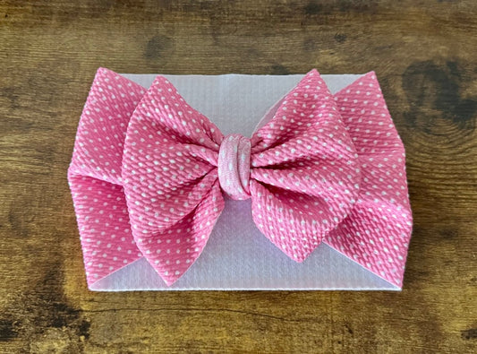 Pink Carnation Head Wrap - EmZo BowsHead wrap