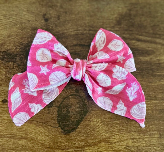 Pink Shells Sailor Bow - EmZo BowsSailor bow