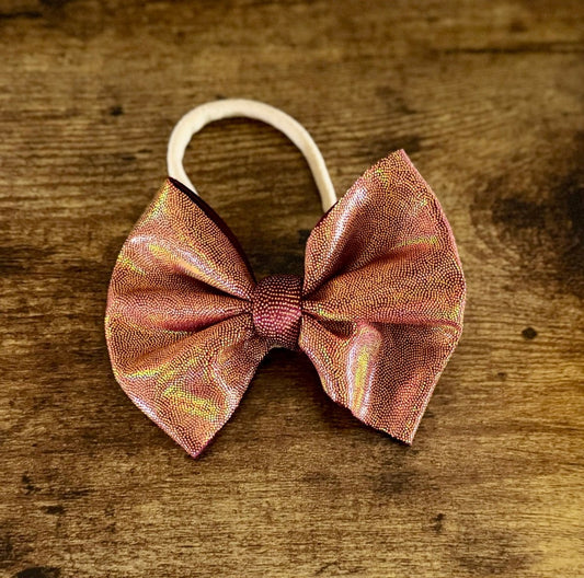 Pumpkin Shimmer Bow - EmZo Bowsbow