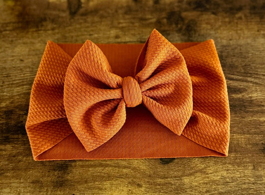 Pumpkin Spice Head Wrap - EmZo Bowshead wrap