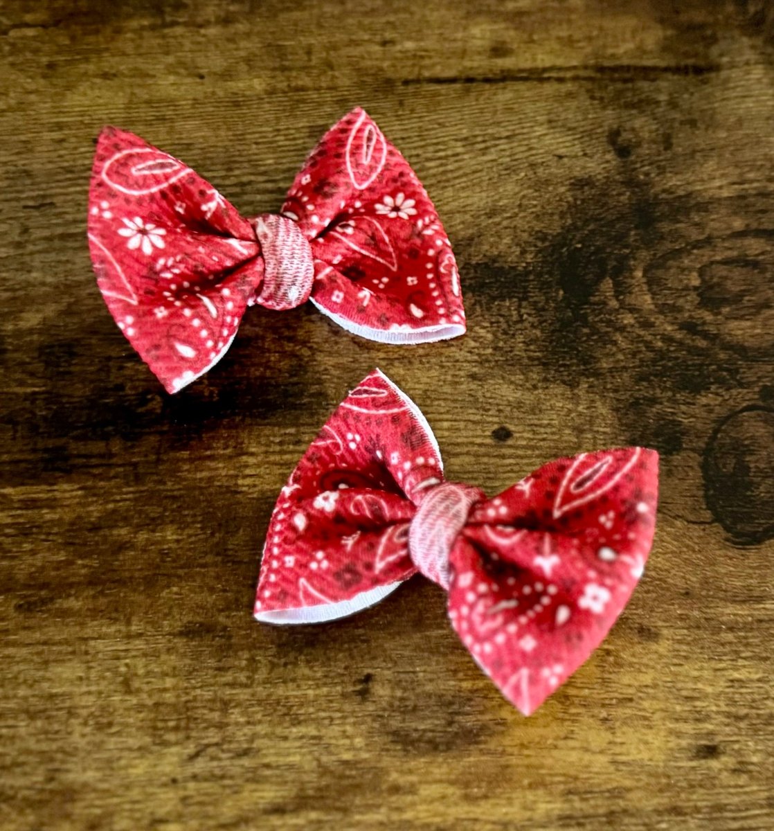 Red Bandana Dainty Set - EmZo Bowsdainty