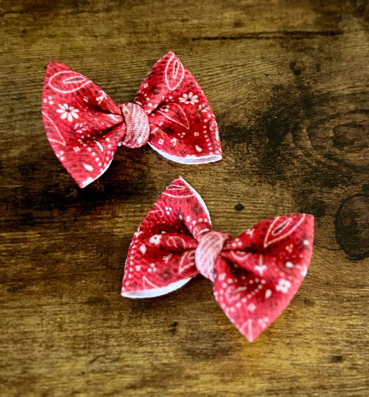 Red Bandana Dainty Set - EmZo Bowsdainty