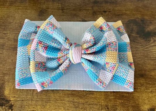 Spring Quilt Head Wrap - EmZo BowsHead wrap