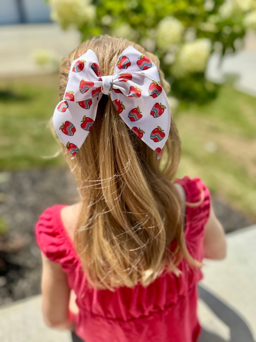Wavy Apple Sailor Bow - EmZo BowsSailor bow