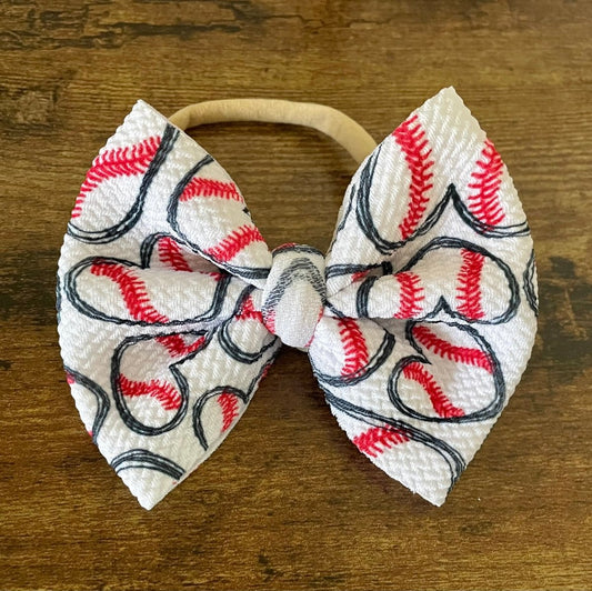 Baseball Bow - EmZo Bowsbow