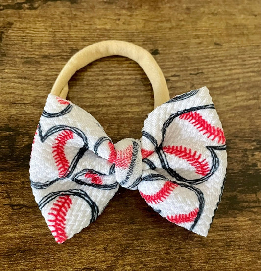 Baseball Newborn Bow - EmZo Bowsnewborn bow