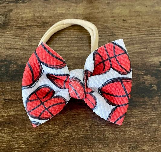 Basketball Newborn Bow - EmZo Bowsnewborn bow