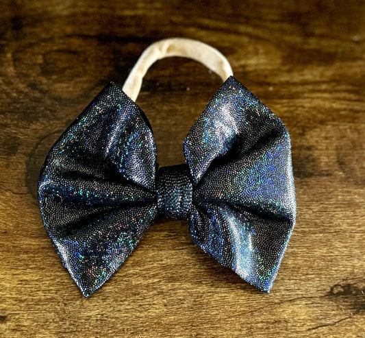 Black Shimmer Bow - EmZo Bowsbow