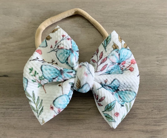 Blue Butterfly Bow - EmZo Bowsbow