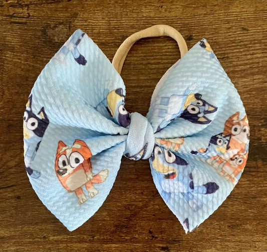Blue Dog Big Bow - EmZo BowsBig Bow