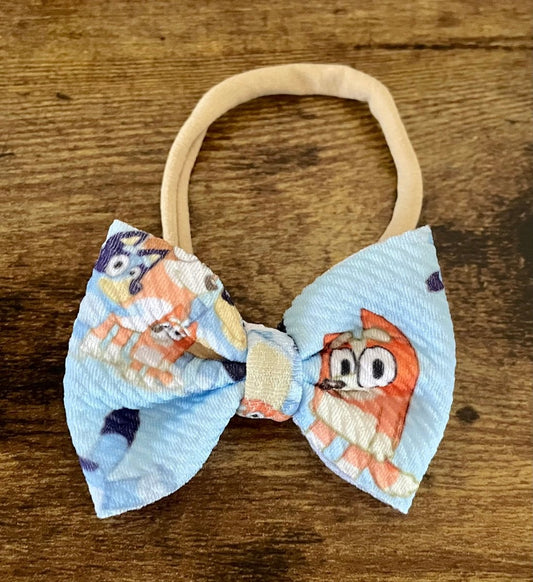 Blue Dog Newborn Bow - EmZo Bowsnewborn bow