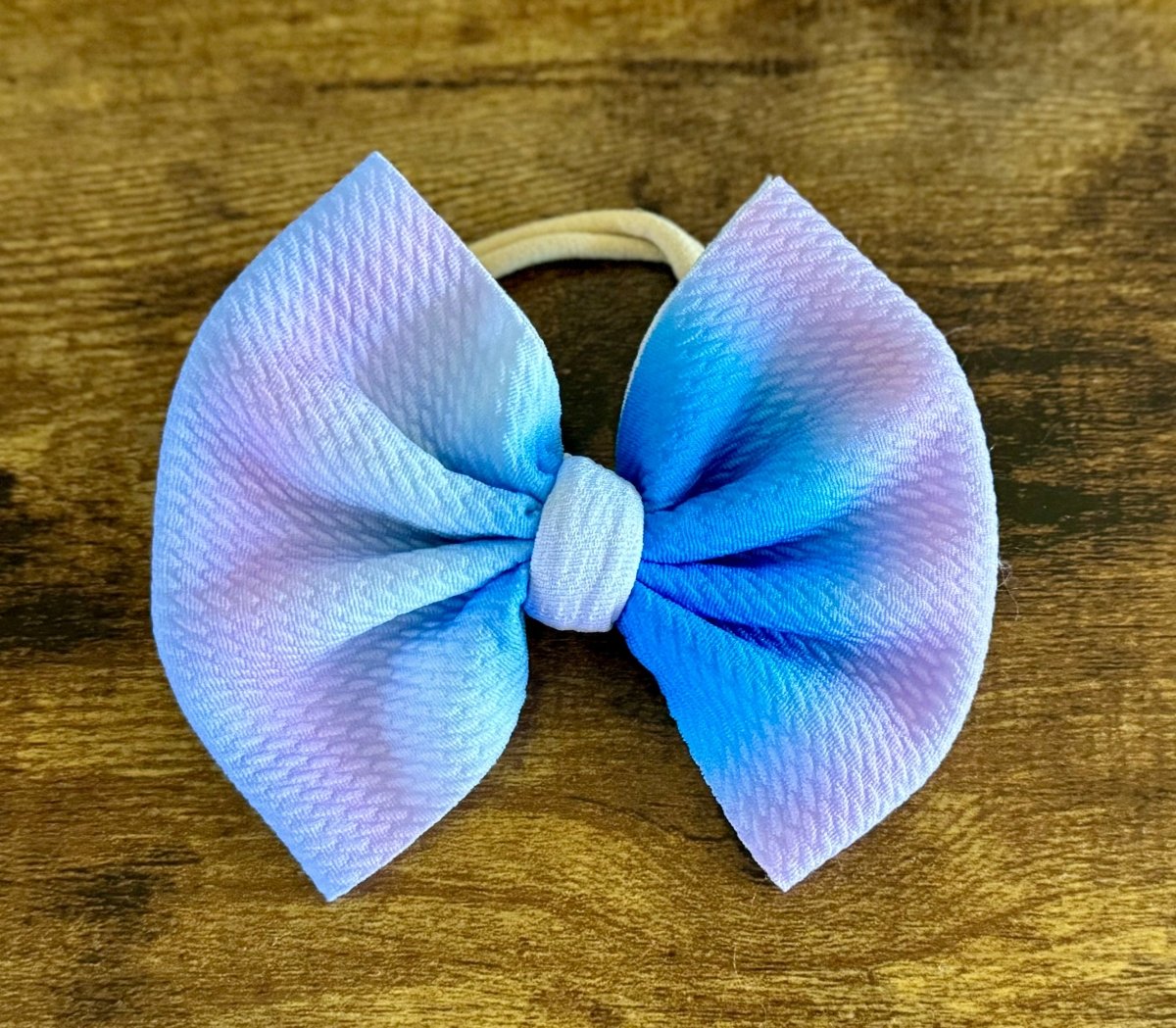 Blue Ombre Big Bow - EmZo BowsBig Bow