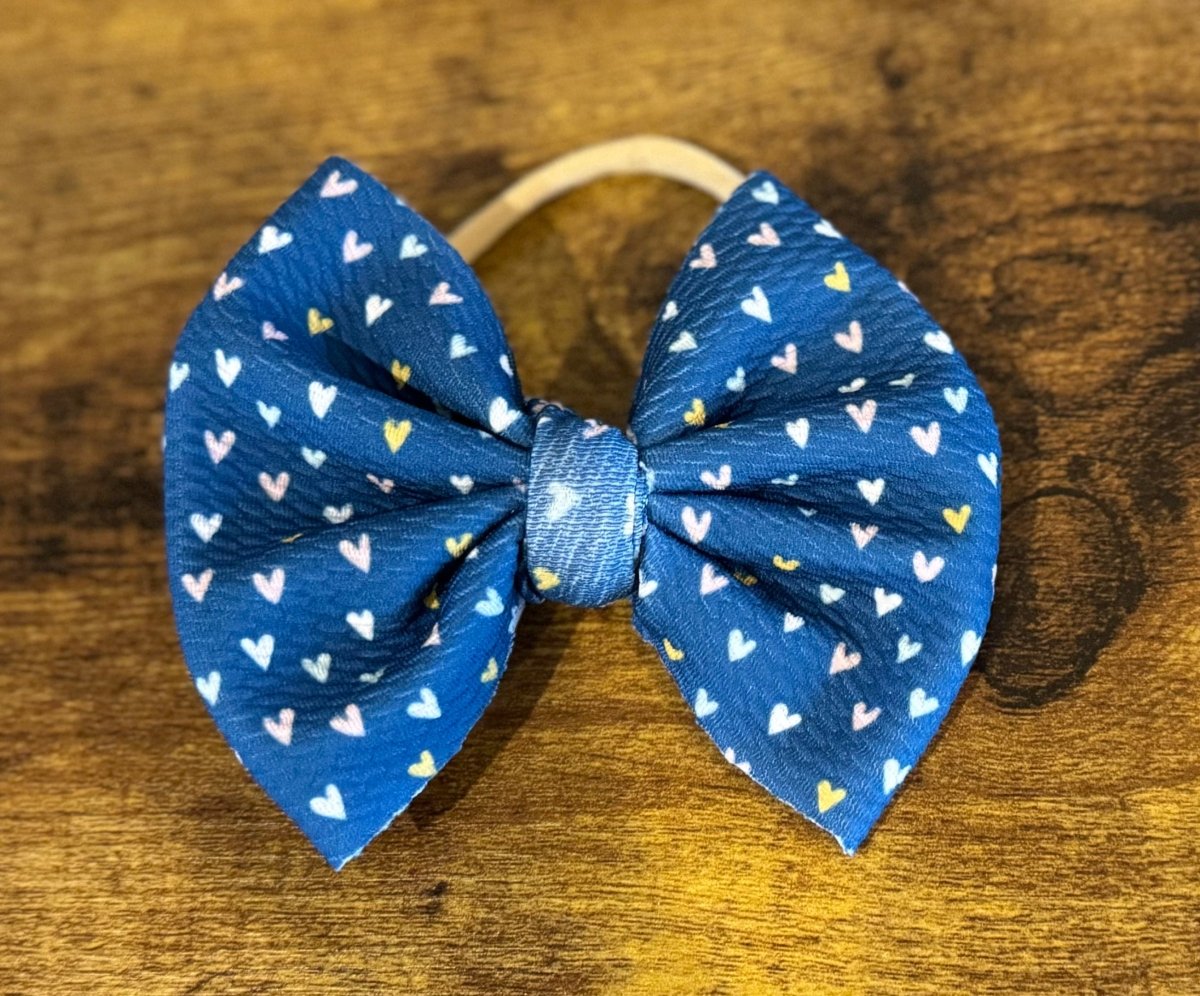 Blue Valentine Big Bow - EmZo BowsBig Bow