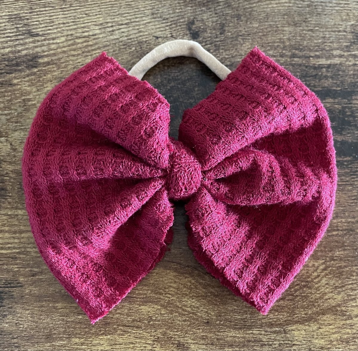 Burgundy Sweater Big Bow - EmZo BowsBig Bow