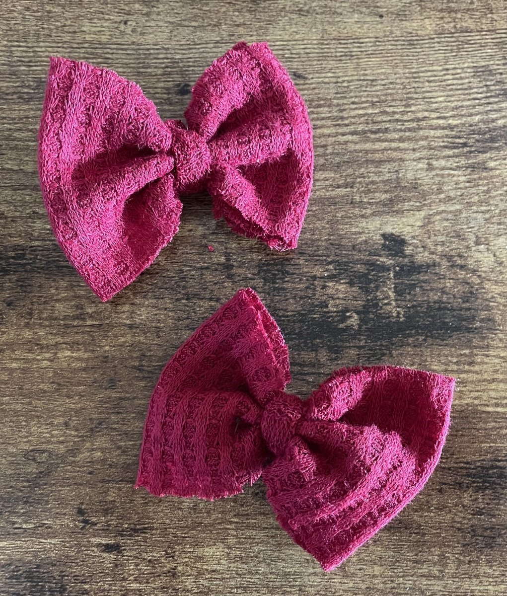 Burgundy Sweater Dainty Set - EmZo Bowsdainty