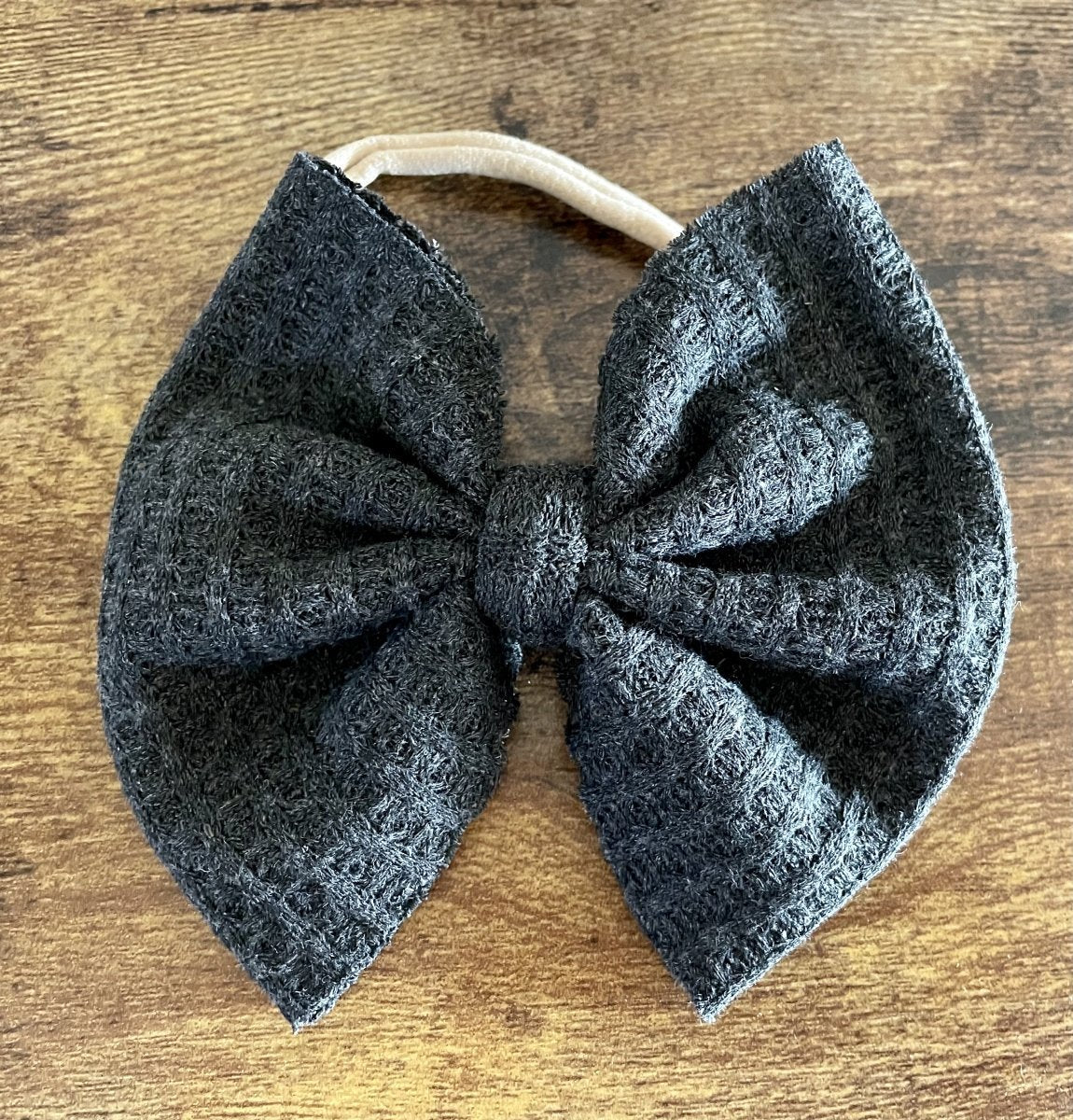 Charcoal Sweater Big Bow - EmZo BowsBig Bow