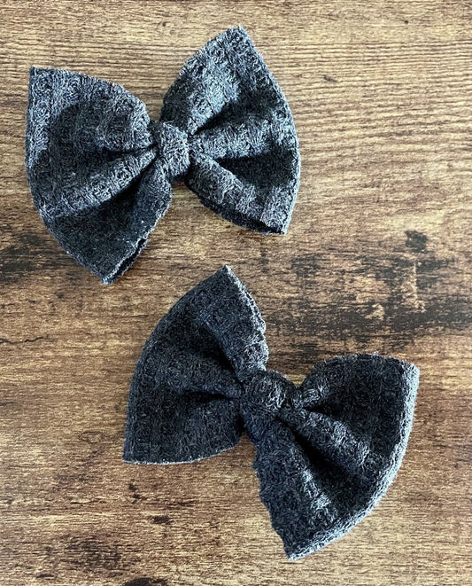 Charcoal Sweater Dainty Set - EmZo Bowsdainty