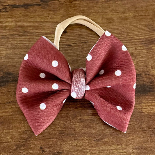 Cocoa Dots Bow - EmZo Bowsbow