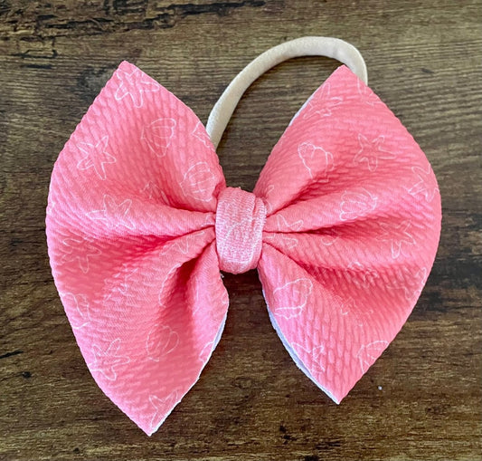 Coral Shells Big Bow - EmZo BowsBig Bow
