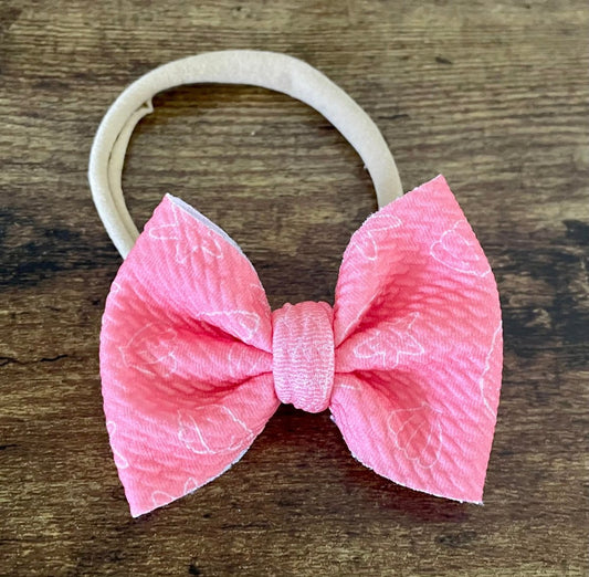 Coral Shells Newborn Bow - EmZo Bowsnewborn bow