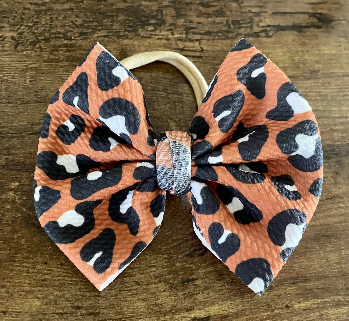 Dark Cheetah Big Bow - EmZo BowsBig Bow