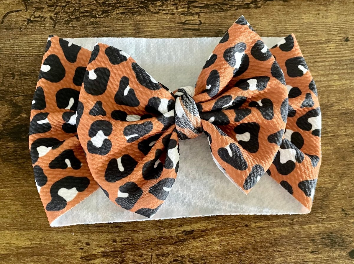 Dark Cheetah Head Wrap - EmZo BowsHead wrap