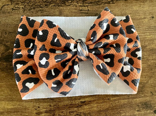 Dark Cheetah Head Wrap - EmZo BowsHead wrap