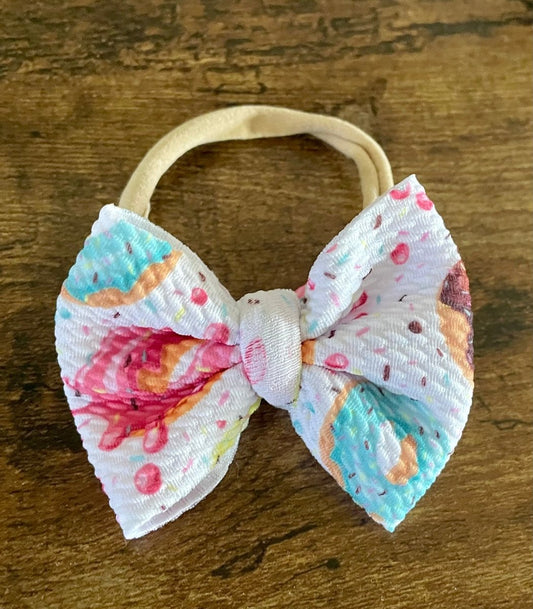 Donuts Newborn Bow - EmZo Bowsnewborn bow