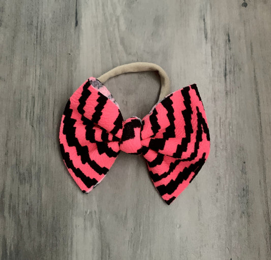 Electric Pink Bow - EmZo Bows