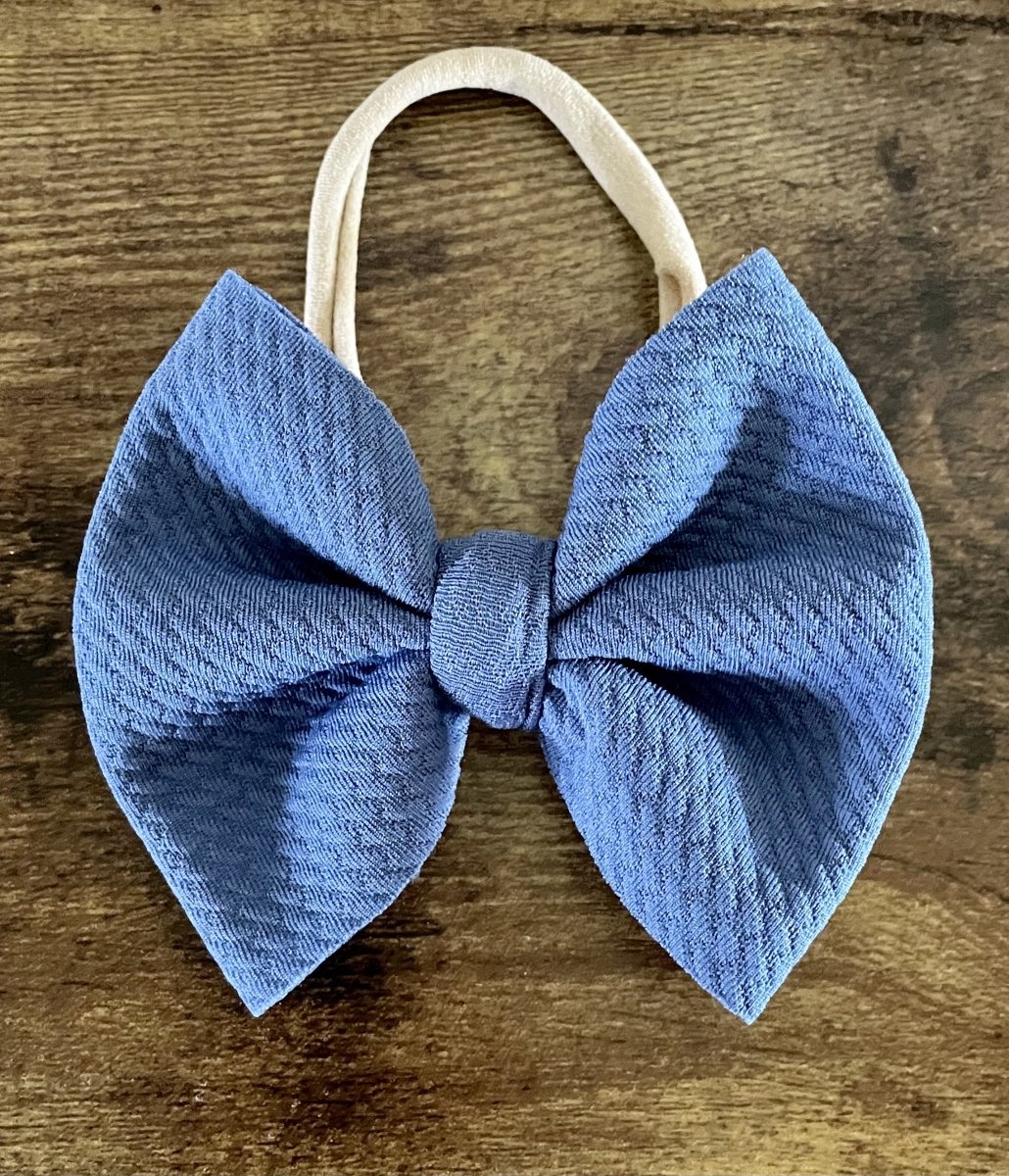 Faded Blue Bow - EmZo Bowsbow