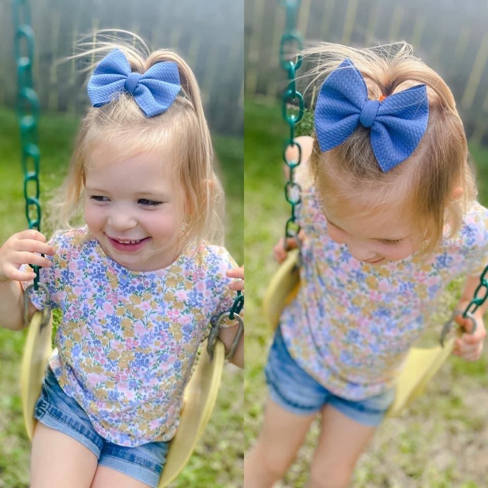 Faded Blue Bow - EmZo Bowsbow